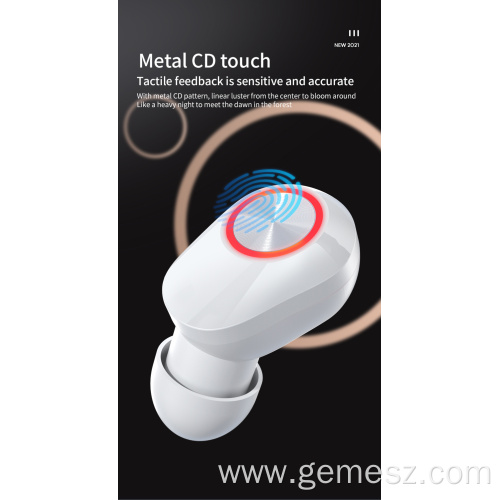 Touch Control Earbuds Noise Cancelling Bluetooth Headset
